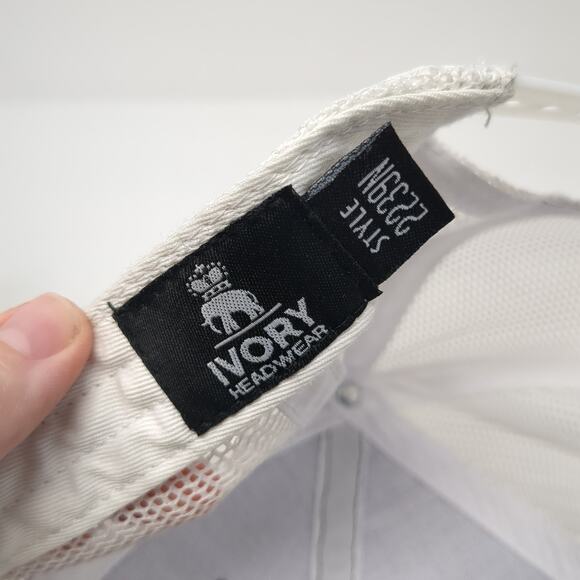 Builders First Source Snapback Trucker Hat Gray OS Adjustable Ivory Headwear - Picture 9 of 10